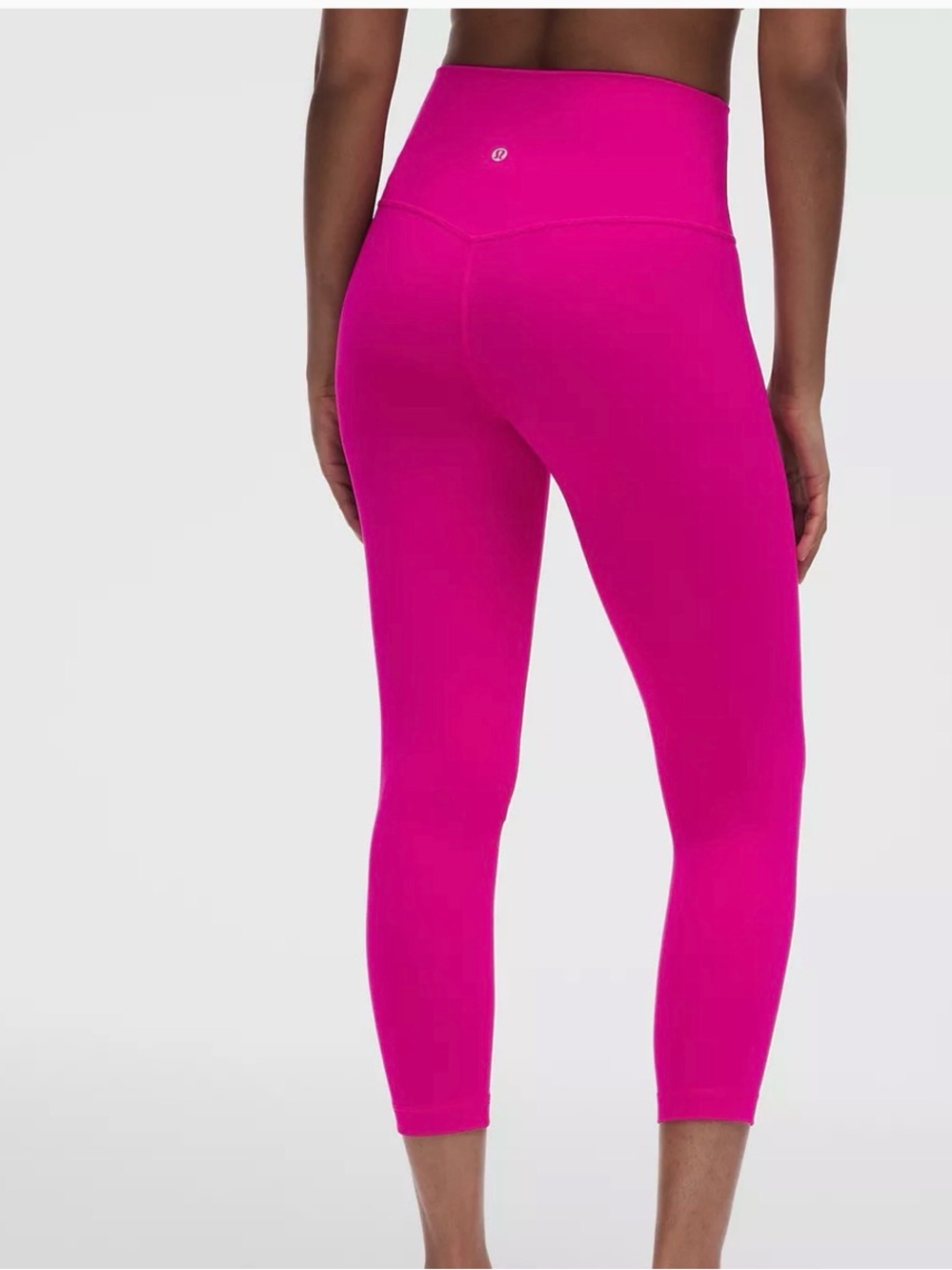 lululemon athletica Wunder Train Crop - Bright Pink
